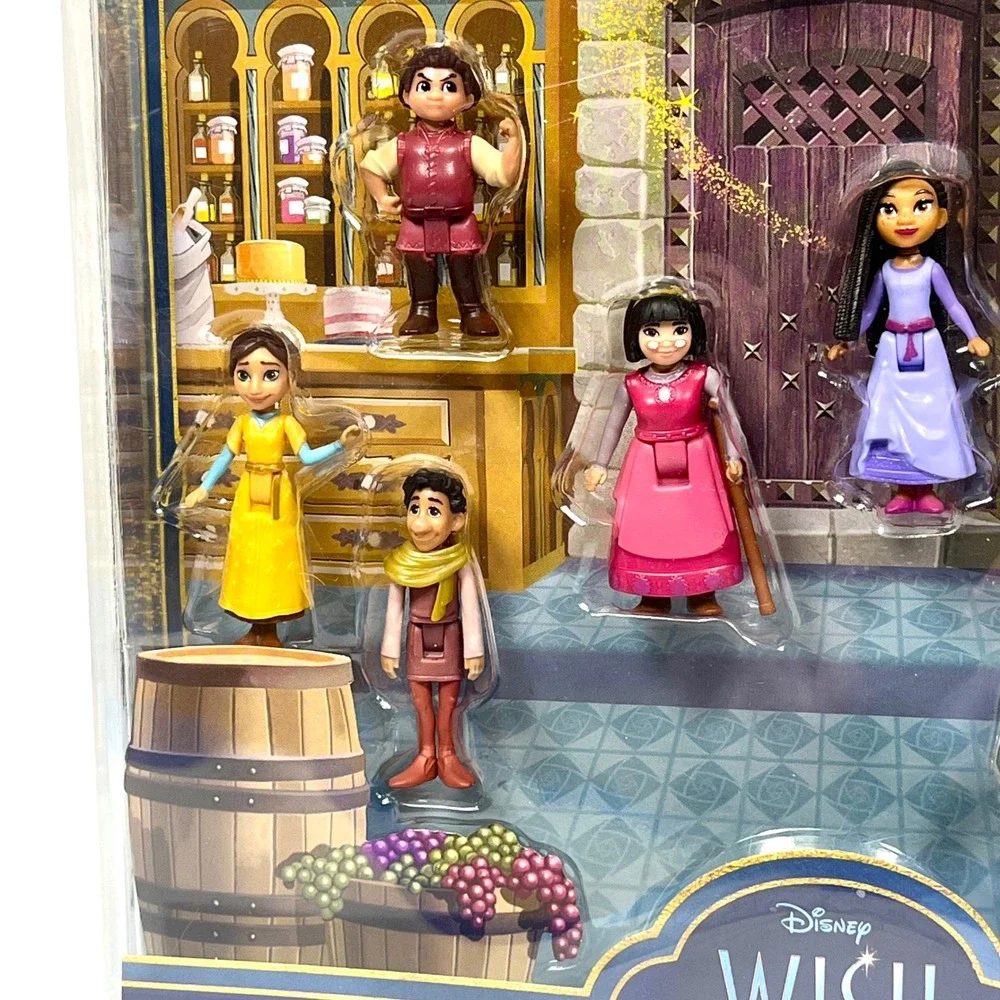 Disney Wish The Teens Pack Mattel 8 Mini Doll Figures and Star Set HPX36 New